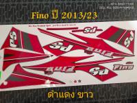 สติ๊กเกอร์ ฟีโน่ FINO  สีดำแดงขาว ปี 2013 รุ่น 23