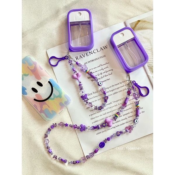 สายคล้องแมส-สายคล้องแว่น-mask-strap-n-e-w-set-ขวดสเปรย์แอลกอฮอล์เปล่า-amp-เคสสี-amp-พวงกุญแจ-amp-สายคล้องลูกปัด-4in-1-สายคล้องแมสไฮโซ-สายคล้องคอ-แฟชั่น-แบรนด์-สายคล้องแมสเด็ก-สายคล้องแมสผู้ใหญ่