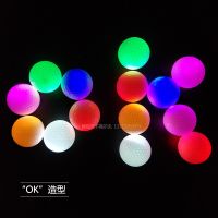 New golf game ball gift ball flash ball colorful flash ball constant bright ball night ball LED light golf