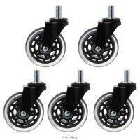 【CW】✔❂❁  5Pcs 11x22mm Office Wheels Wivel Rubber Safe Rolling Replacements