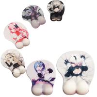 ✘ Non-slip 3D Cute Mouse Pad Anime Sexy Girl Nier 2B 3D Hip Soft Mouse Pads with Wrist Rest Gaming Mousepad Mat