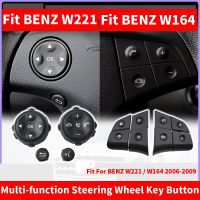 2PCS LHD RHD Car Multi-function Steering Wheel Button For W164 ML GL Left R Phone Key Control For Benz W221 S-CLASS S280 S300