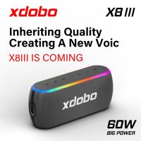 Xdobo New Arrival 60w X8III Wireless Bluetooth Speaker Outdoor Hands-free Portable Subwoofer with RGB Light