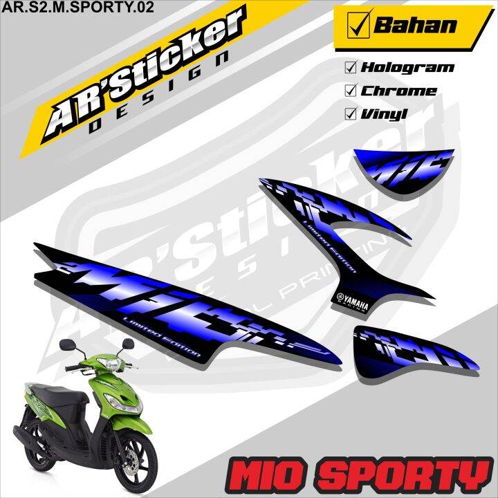 Mio Sticker Striping Mio Sporty - Stiker Motor MIO SPORTY / MIO 110 ...