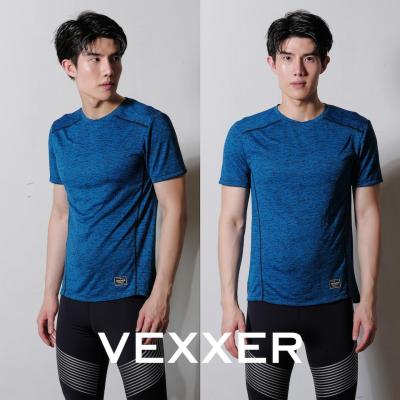 Vexxer TopDye Running Shirt X01 - สีฟ้า เสื้อกีฬา แขนสั้น เสื้อยืด เสื้อวิ่ง ออกกำลังกาย