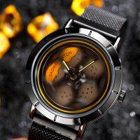 [360° Spinning] SANDA 2022 Hot Sell Quartz Men Watch Racing &amp; Furious Rotating Wheel Wristwatch Magnetic Clasp Relogio Masculino