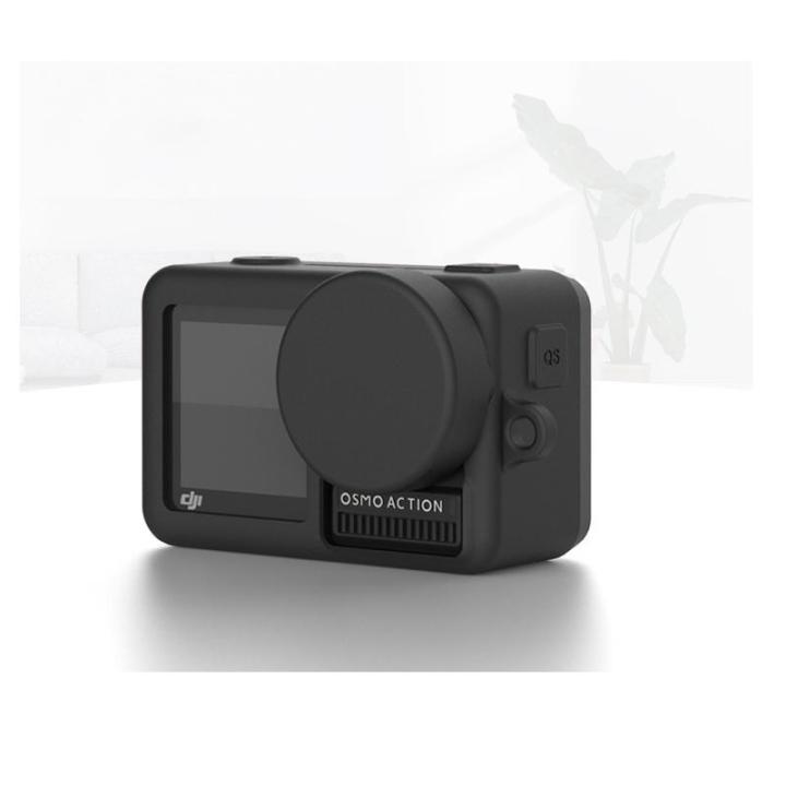 ซิลิโคน พร้อมฝาปิด DJI Osmo Action Soft silicone Protective Case + Lens protection Cap