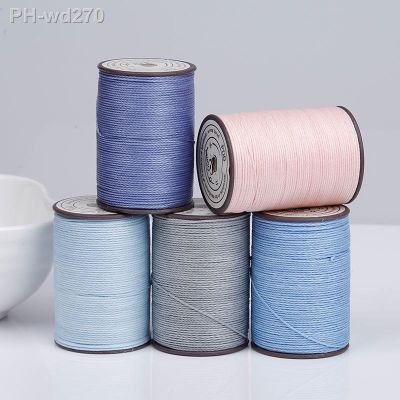0.35 -0.45 -0.55 - 0.65mm 63colors Polyester Waxed Line Leather Craft Sewing Wax Thread Cord Round Leather Sewing Wax Thread DIY