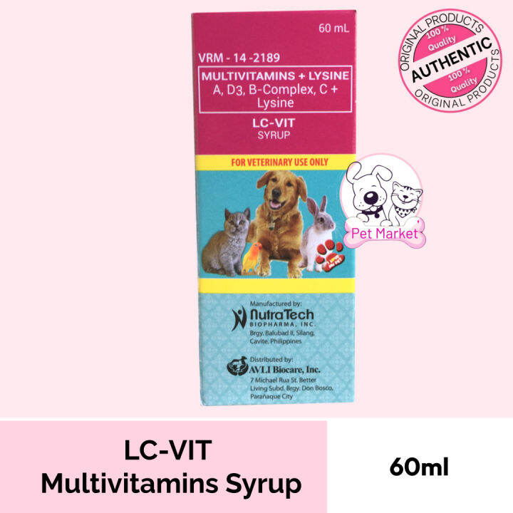 LC VIT MULTIVITAMINS SYRUP FOR DOGS AND CATS 60ML Lazada PH