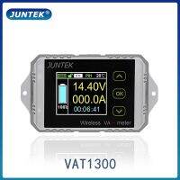 JUNTEK VAT1300 100V 300A Wireless ammeter voltmeter battery capacity monitoring coulomb counter 12V 24V 48V color screen meter