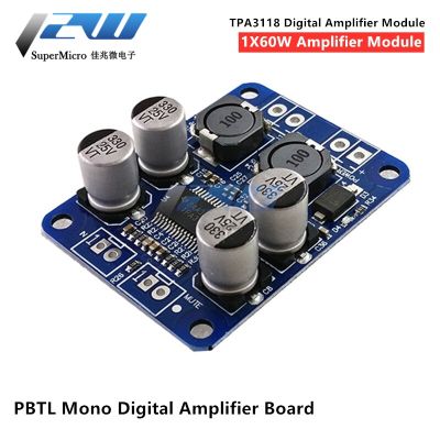 【Sell-Well】 TPA3118 DC8-24V PBTL 60W Mono Digital Audio Amplifier Board,โมดูลชิป1X60W,4-8โอห์ม,TPA3110สำหรับ Arduino