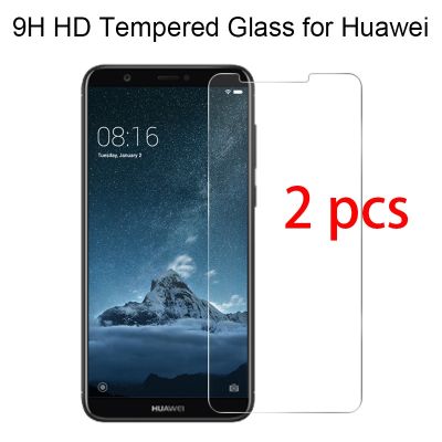 [spot goods66]☌☜สั่งซื้อ2ชิ้น! ป้องกันกระจกเทมเปอร์สำหรับ Huawei Y7 Prime Y6 Pro Y5 Lite Y3กระจกนิรภัยบน Ii