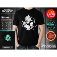 เสื้อยืดพิมพ์ลายแฟชั่น Lovastore เสื้อยืด พิมพ์ลายอนิเมะดราก้อนบอล SUPER SAIYAN Camehameha GOKU GLOW IN THE DARK Pay IN  S5L1