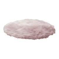 35cm Faux Fur Shaggy Seat Cushion Chair pad Solid Color Soft Fuzzy Plush Round Area Rug Stool Pad Anti-Slip Carpet Mat