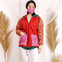 Parachute Jacket Women printing motif gang gowes Jacket Bicycle Jacket