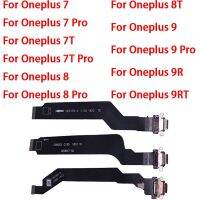 USB เชื่อมต่อชาร์จพอร์ตสายเคเบิ้ลยืดหยุ่นสำหรับ Oneplus One บวก1+ 7 8 7T 8T 9RT 8Pro 7Pro 9Pro ชาร์จ USB ชนิด C ชิ้นส่วนโมดูลท่าเรือ