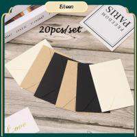 EILEEN 20 Pcs/Set ของขวัญธุรกิจ เครื่องใช้สำนักงาน เครื่องเขียน ย้อนยุค จดหมายกระดาษ กระดาษคราฟท์ ซองตะวันตก ที่เก็บนามบัตร