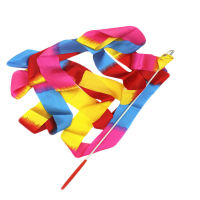 4M Dance Ribbon Strip Gym Rhythmic Art Gymnastic Ballet Streamer Twirling Rod