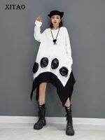 XITAO Dress Irregular Fashionable New Decoration Women Long Sleeves