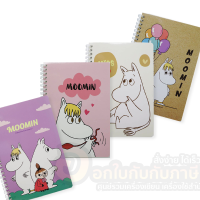 สมุด ลาย MOOMIN สมุดบันทึกสันห่วง ขนาด 14x20.8cm 70แกรม 40แผ่น สมุดริมลวด ปกการ์ตูนลายลิขสิทธิ์ จำนวน 1เล่ม พร้อมส่ง