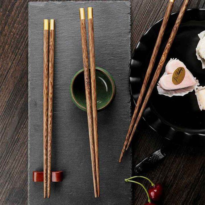 1pairs-handmade-natural-wood-chopsticks-25cm9-84inch-chinese-ebony-wenge-wood-sushi-japanese-korean-noodles-chopsticks