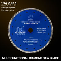 250Mm Turbo Shape Diamond Saw Blade Volcanic Rock Cutting Blade Support Wet And Dry Cutting For Ceramic /Stone/masonry