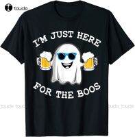 New Funny Halloween Tee IM Just Here For The Boos Costume Gift T-Shirt Oversized Tshirt Streetwear Tshirt New Popular Retro