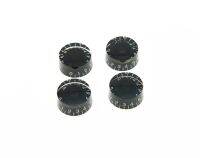 KR- 4x Black LP Guitar Knobs, Control Knobs Speed Knobs