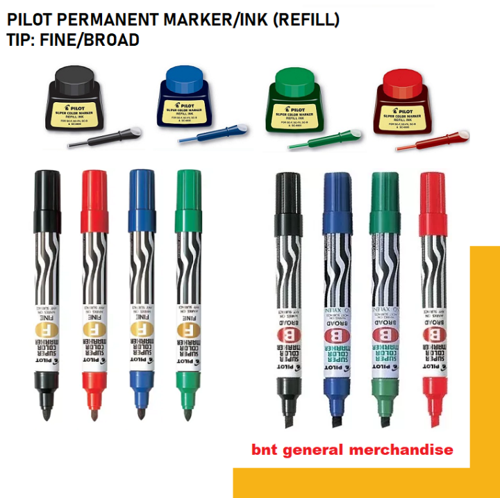 PILOT PERMANENT MARKER OR REFILL INK ONLY 1PC Lazada PH