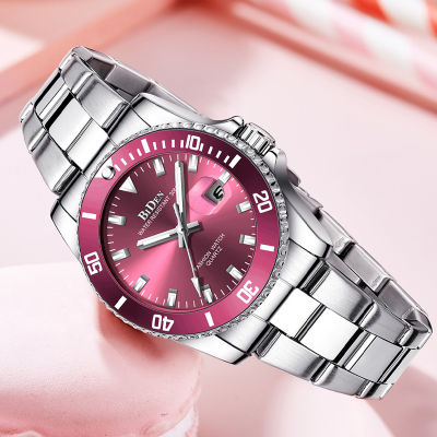 ✨HOT ITEM✨ Biden Ladies Fashion Business Watch Quartz Rotating Ceramic Bezel Watch YY