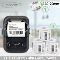 Portable Thermal Label Printer E210 Adhesive Sticker Printer Label Maker Wireless Labeling Machine with Label Tape Fax Paper Rolls