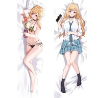 (ถ้ากำหนดเองติดต่อเรา) ปลอกหมอนแอนนิเมะ Dakimakura My Dress-Up Darling Agawa Kitmarin คอสเพลย์หมอนกอดกรณีปลอกหมอนโยน