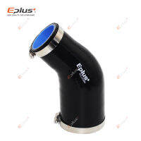 EPLUS Universal Silicone Tubing Hose 45 Degrees big to small Connector Car Intercooler Turbo Intake Coupler Black Multi Siz