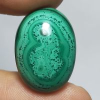 พลอย หลังเบี้ย มาลาไคต์ มาลาไคท์ ธรรมชาติ แท้ ( Natural Malachite ) 27.09 กะรัต