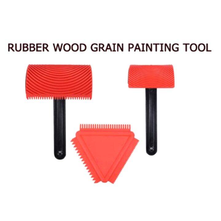 3pcs-handheld-wood-grain-tool-art-paint-red-wood-grain-tool-grain-rubber-wood-grain-tool-puller-basics-wood-graining-set