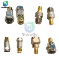 SMA To F TV Female Male Straight Connector Adapter Quick Plug Adapter Coax Connector Brass Gold Plated High Quality