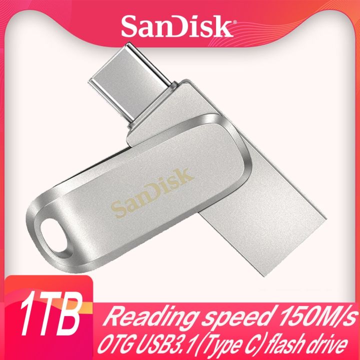SanDisk SDDDC4 USB 3.1 Flash Drive 64GB Type C 512GB Pendrive 256GB 128GB  32GB Phone Metal Type C OTG Flash Drive 1TB Pen drive