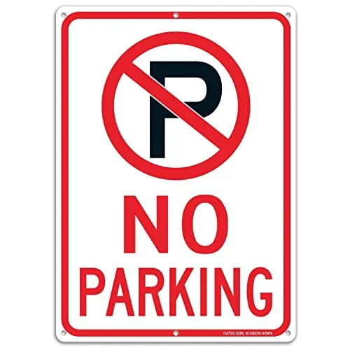 No Parking Sign with Symbol Sign Metal Tin Wall Painting | Lazada