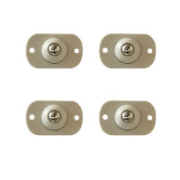 4Pcs กาวสแตนเลสสตีลรอก Universal กล่องเก็บเฟอร์นิเจอร์ Roller Self Casters Pulley สำหรับตู้ถังขยะ360 ° Caster