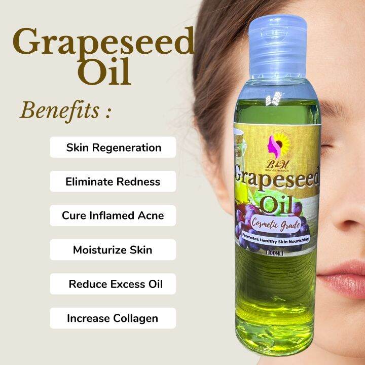 GRAPESEED WHITENING OIL Grapeseed Carrier Essential Oil Extract Pure for Acne Breakouts