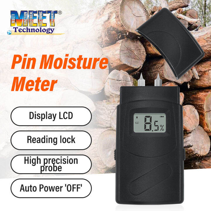 MEET MS98D Moisture Meter Handheld Mini Digital LCD Damp Meter Wood