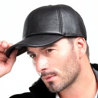 หมวกแก๊ปขายดี Gorras Hombre 2020ใหม่หมวกแก๊ปหนังแท้หมวกหนังแกะฤดูหนาวปรับได้หมวกเบสบอลอบอุ่น