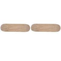 2X 8Inch 8-Layer Maple Blank Double Concave Skateboards Natural Skate Deck Board Skateboards Deck Wood Maple