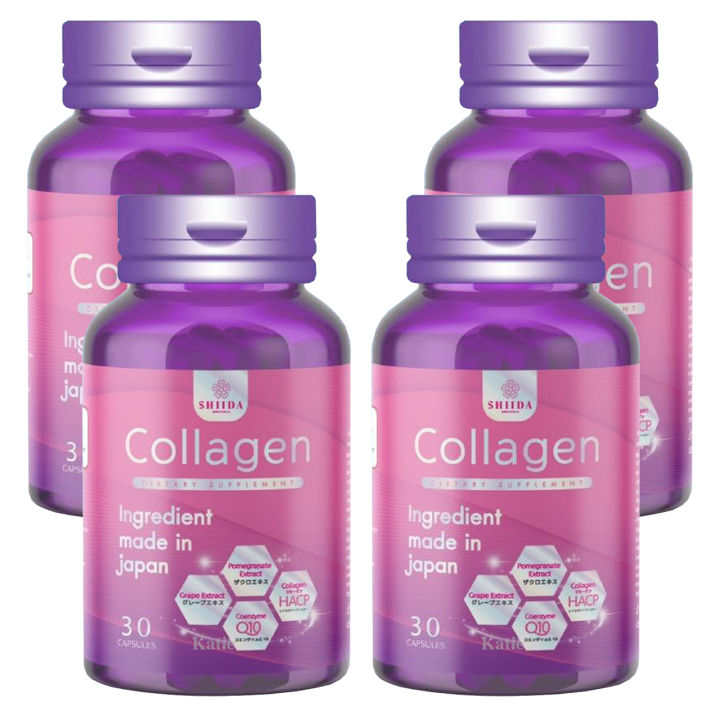 รุ่นใหม่-shiida-collagen-ชิดะ-คอลลาเจน-hacp-อิมพอร์ตจากญี่ปุ่น-ขนาด-30-แคปซูล