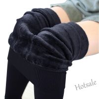 【hot sale】♧✘♘ D19 Winter Warm Women Leggings Thick Velvet Elastic Pants Slim Full Length Legging