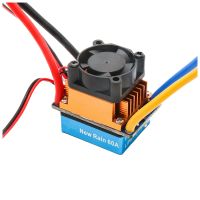 480A Waterproof Brushed ESC Speed Controller with 5V/3A BEC for 1/10 RC Car Axial SCX10 Traxxas Redcat Gen8 Tamiya HSP Replacement