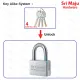 MAJU St Guchi SGPL 100 (1's) Quality Pad Lock Security with SIRIM 40mm Solid Brass Key Mangga Pintu Pagar PL 100