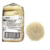 3M 85078 (10ชิ้น) ขนแกะดิบ 3 นิ้ว (76มม) สีครีม PN85078 FINESE-IT KNIT BUFFING PAD 3"