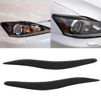 1 Pair Carbon Fiber Car Styling Headlight Eyebrow Eyelids Cover Trim Sticker Fit For Lexus IS250 IS300 2006‑2012