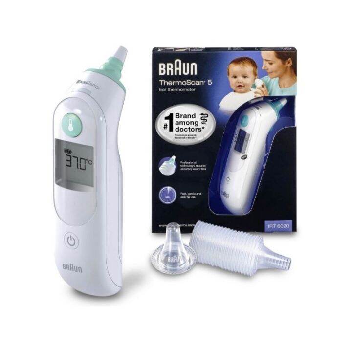 Braun Thermoscan 5 IRT6020 Ear Thermometer with 20 filtersLwu Lazada PH